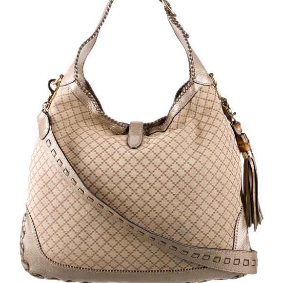 Gucci Diamante Print Large New Jackie Hobo - Picture 2 of 6